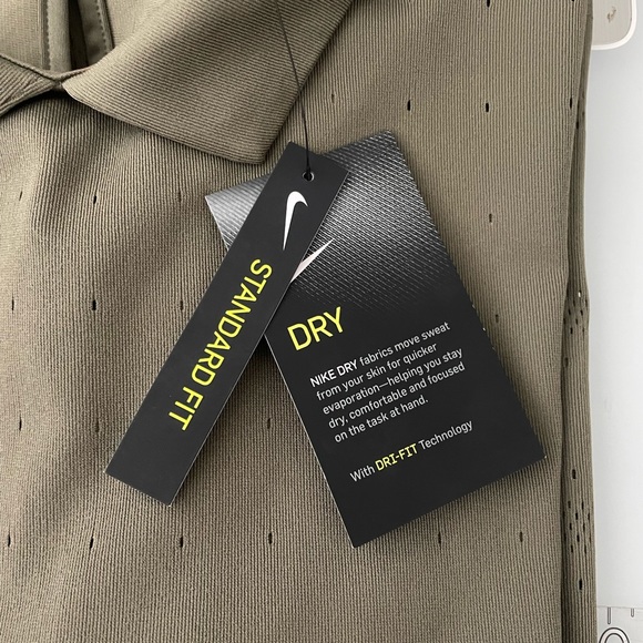 NWT NIKE Green High Neck Collared Polo XL - Picture 10 of 10